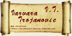 Varvara Trojanović vizit kartica